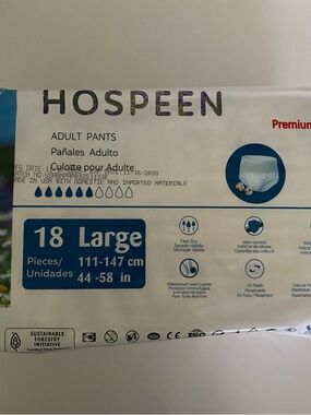 Hospeen Premium Plus Size L Disposable Adult Brief  Pull Up Diaper